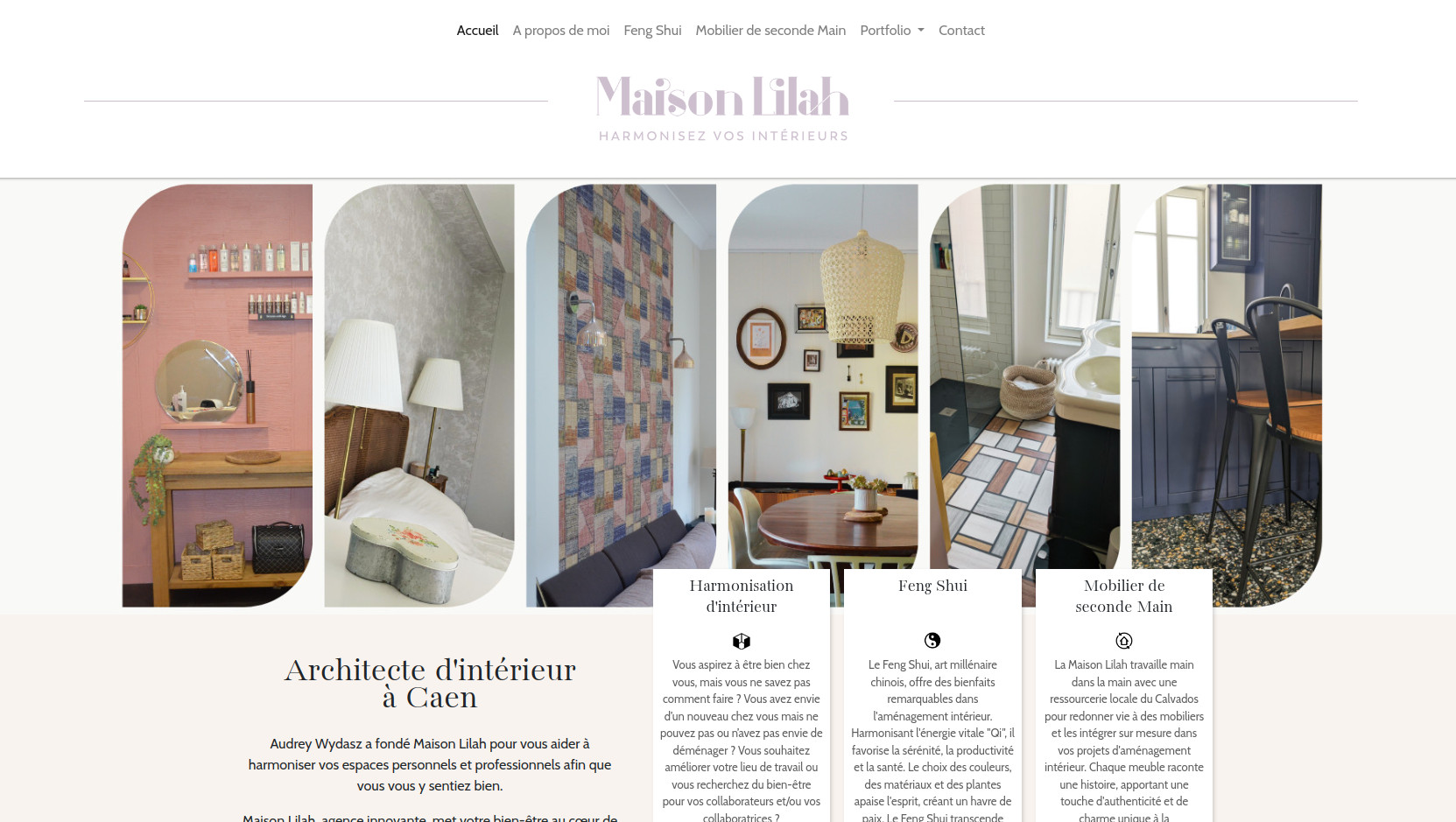 Site internet Maison Lilah à Caen